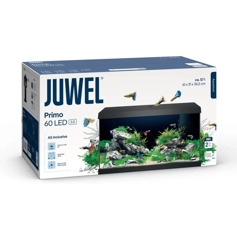 Juwel Primo 60 LED 2.0 LED Aquarium 57L With Heater & Filter - Black