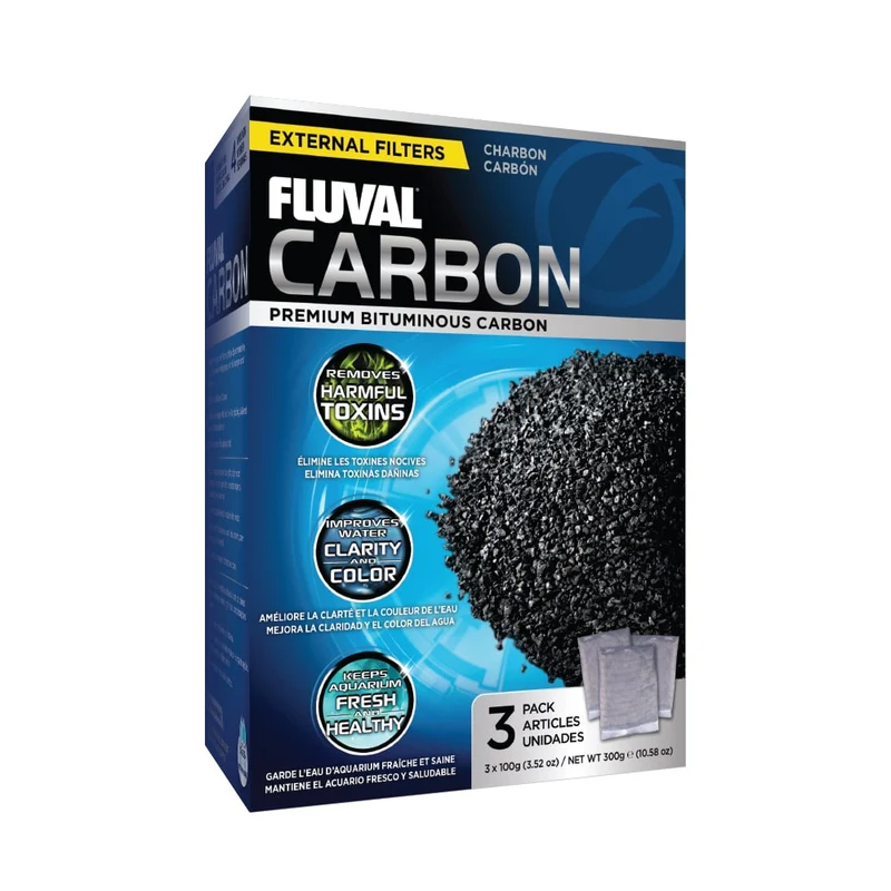 Fluval Carbon External Filter Media 3x100G