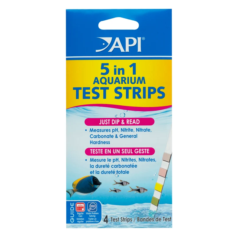 API 5-in-1 Aquarium Water Test Strips