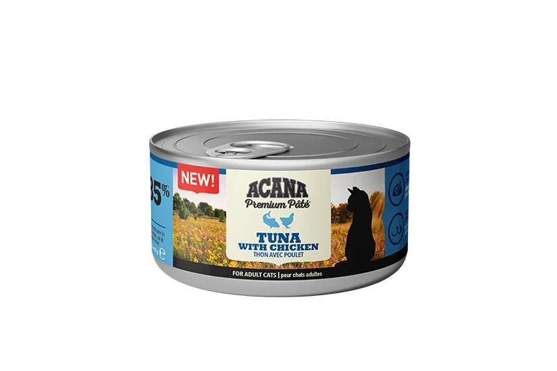 Acana Premium Tuna & Chicken Pate Adult Cat Wet Food 85G
