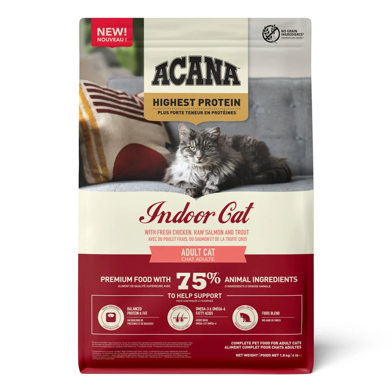 Acana Highest Protein Indoor Adult Dry Cat Food