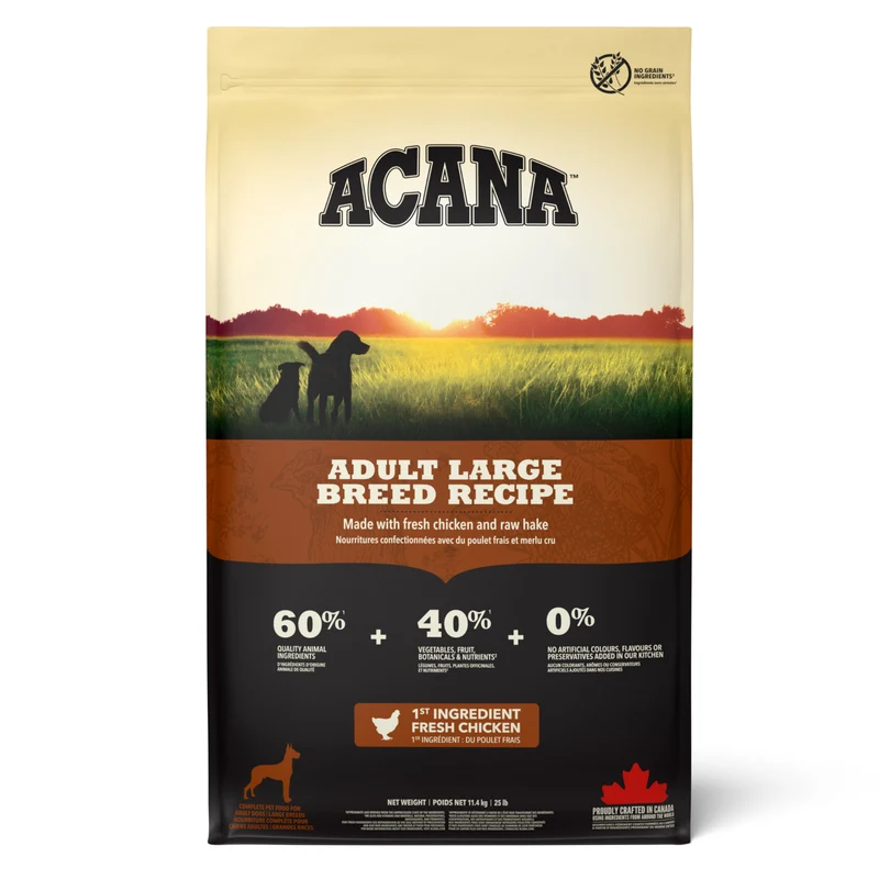 Acana Adult Large Breed Recipe Dry Dog Food 11.4KG
