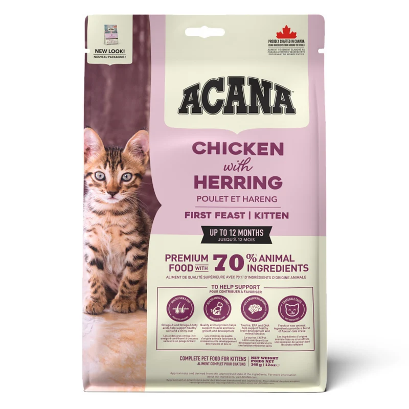 Acana First Feast Kitten Chicken With Herring Dry Cat Food