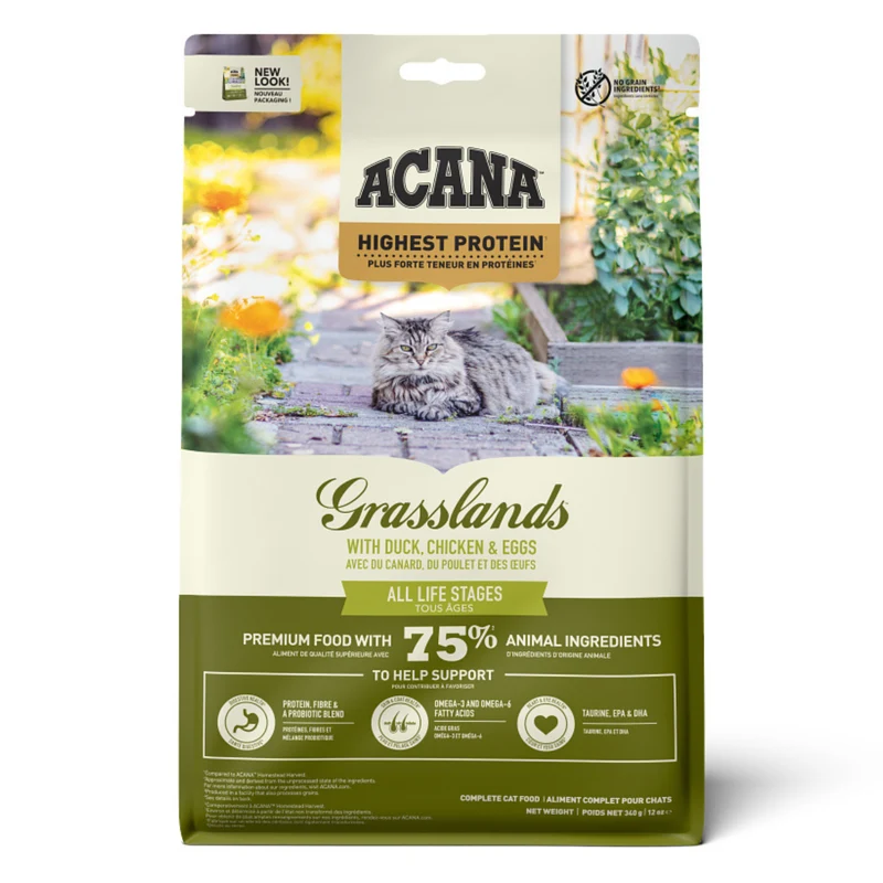 Acana Highest Protein Grassland Dry Cat Food