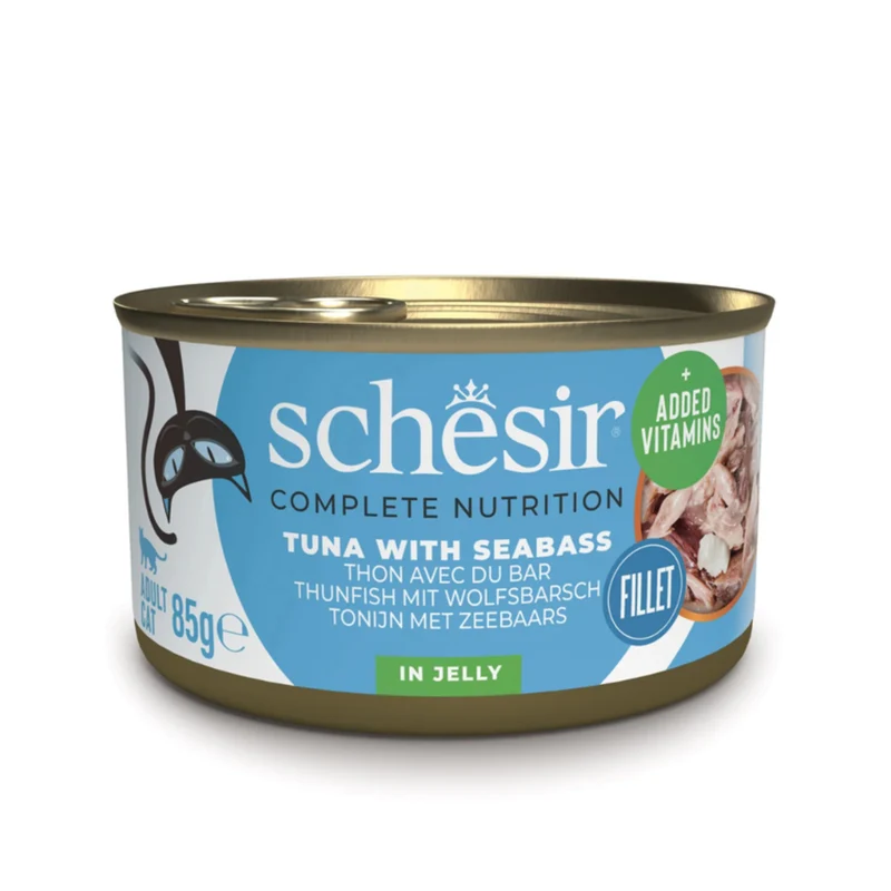 Schesir Tuna With Seabass In Jelly Wet Cat Food 85G