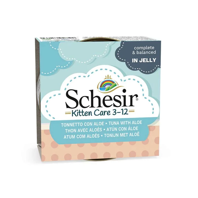 Schesir Kitten Care Tuna With Aloe In Jelly Wet Cat Food 85G