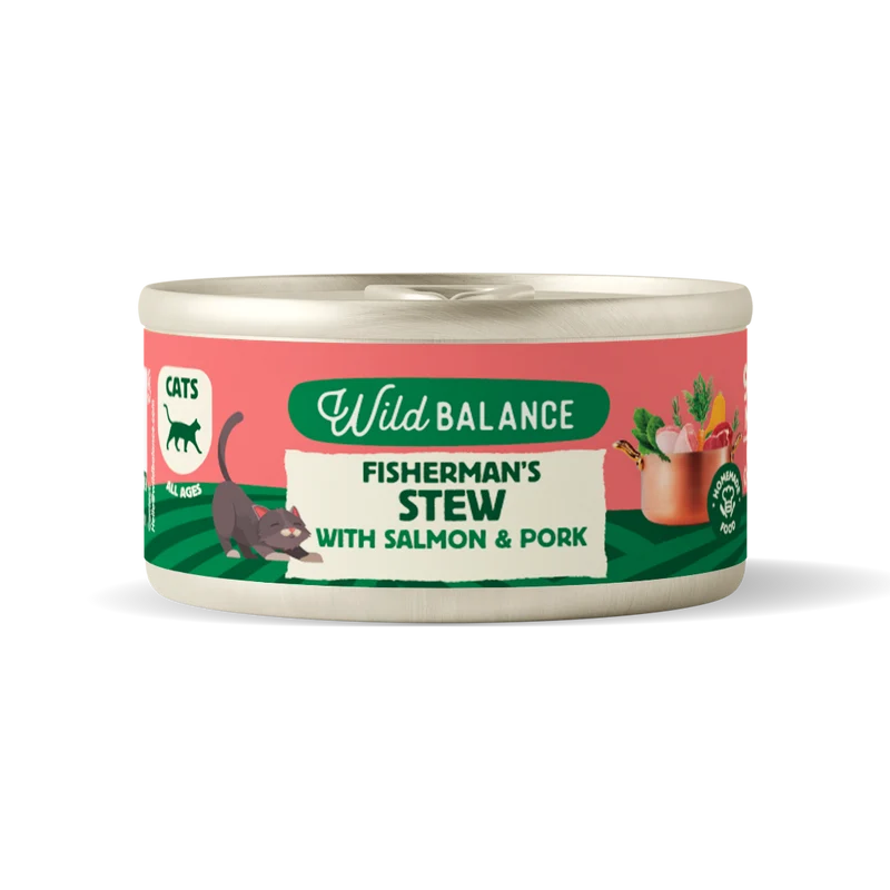 Wild Balance Fishermans Stew With Salmon and Pork Wet Cat Food 80G