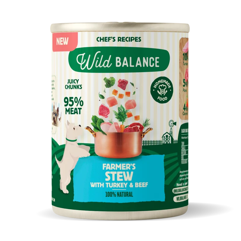 Wild Balance Farmers Stew With Turkey & Beef Adult Wet Dog Food 400G