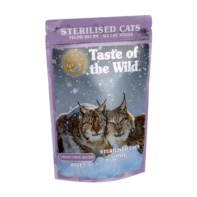 Taste Of The Wild Sterilised Cat Pate Grain-Free Wet Cat Food 85G
