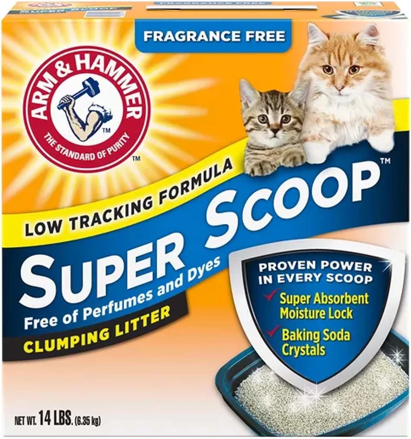 Arm&Hammer Fragrance-Free Super Scoop Clumping Cat Litter