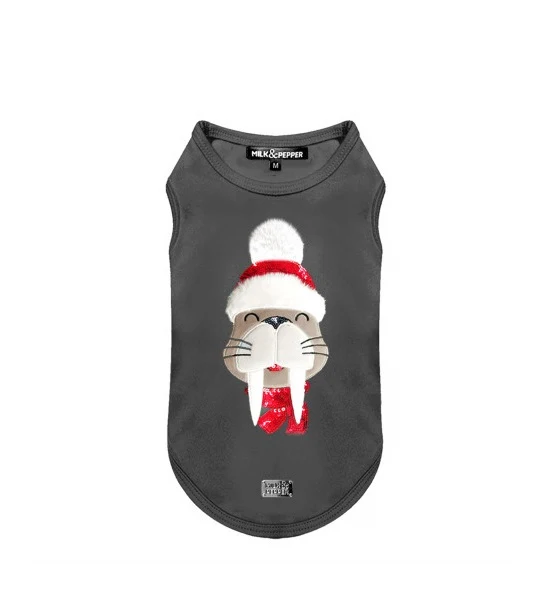 Milk&Pepper ULRIK Tee Sweat Gris Morse Dog Tshirt