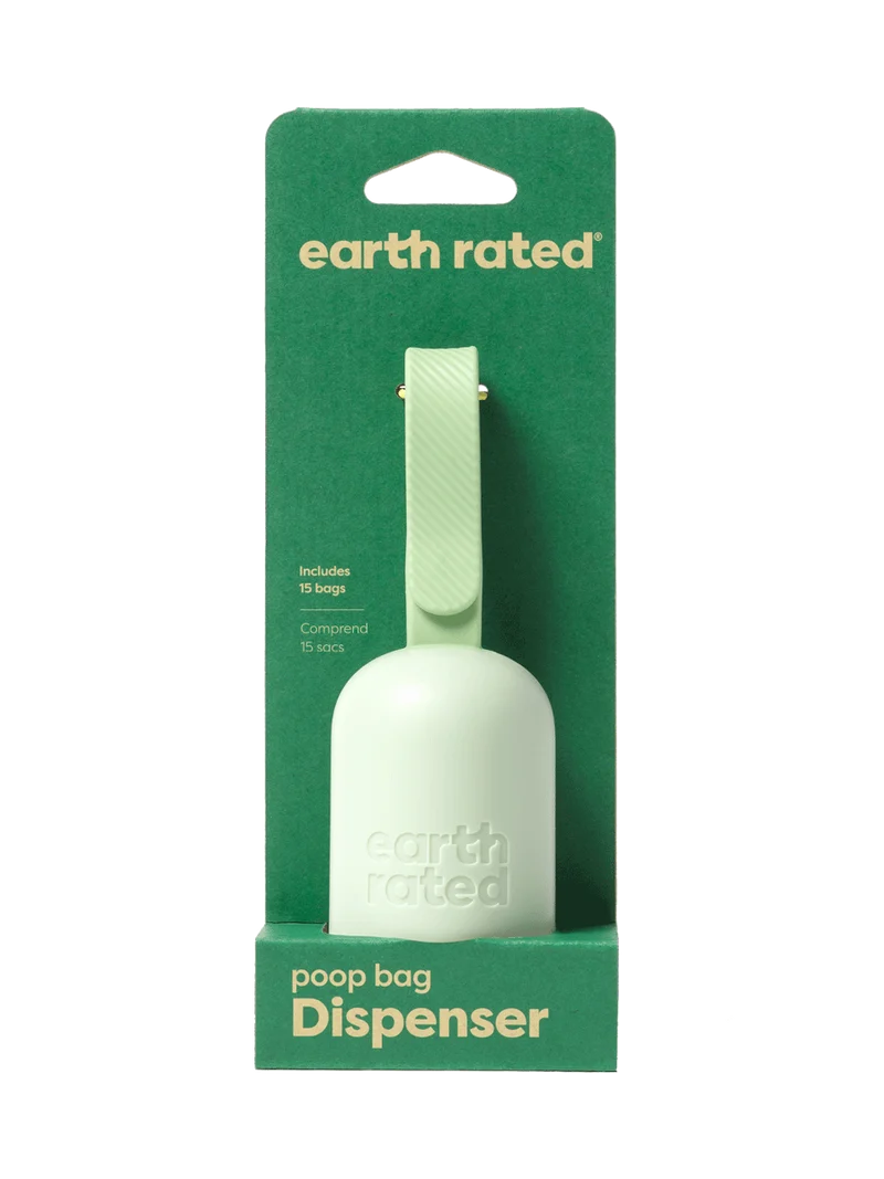Earth Rated Poop Bag Dispenser with 15 Unscented Bags