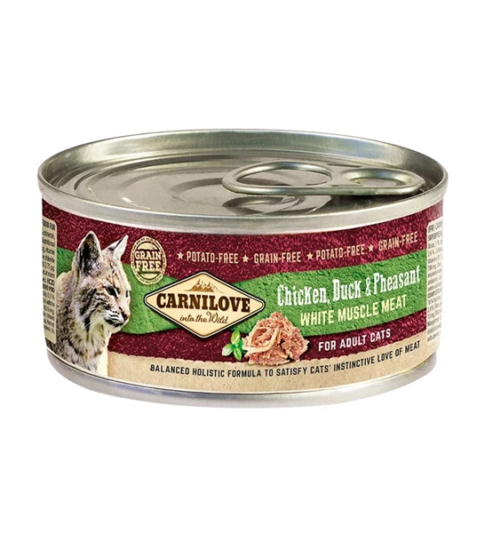 Carnilove Chicken, Duck & Pheasant for Adult Cat Wet Food 100G