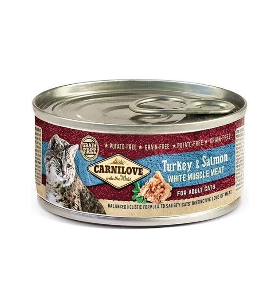 Carnilove Turkey & Salmon for Adult Cats Wet Food 100G
