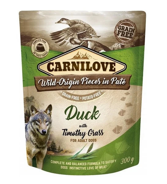 Carnilove Duck with Timothy Grass Adult Wet Dog Food 300G