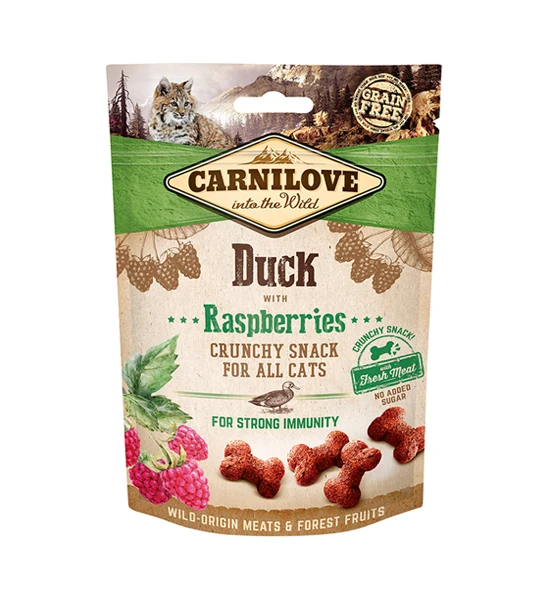 Carnilove Duck with Raspberries Crunchy Snack Cat Treats 50G