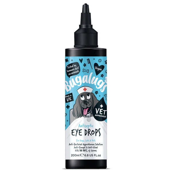 Bugalugs Antiseptic Eye Drops for Pets 200ML