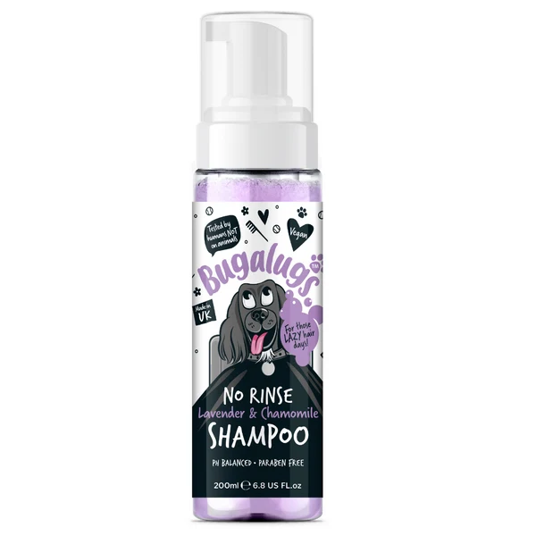 Bugalugs Lavender & Chamomile No Rinse Dog Shampoo 200ML