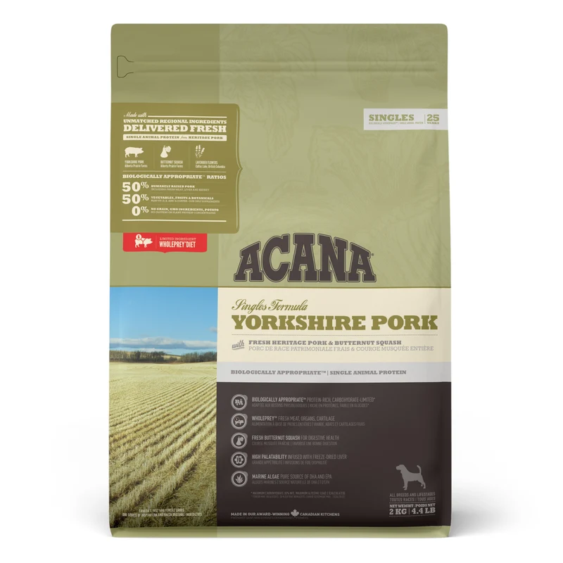 Acana Yorkshire Pork Grain-Free Dry Dog Food 2KG