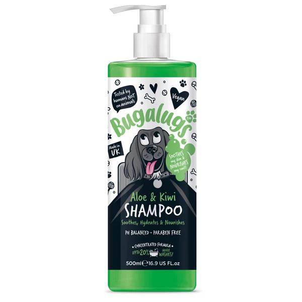 Bugalugs Aloe & Kiwi Soothing Dog Shampoo 500ML