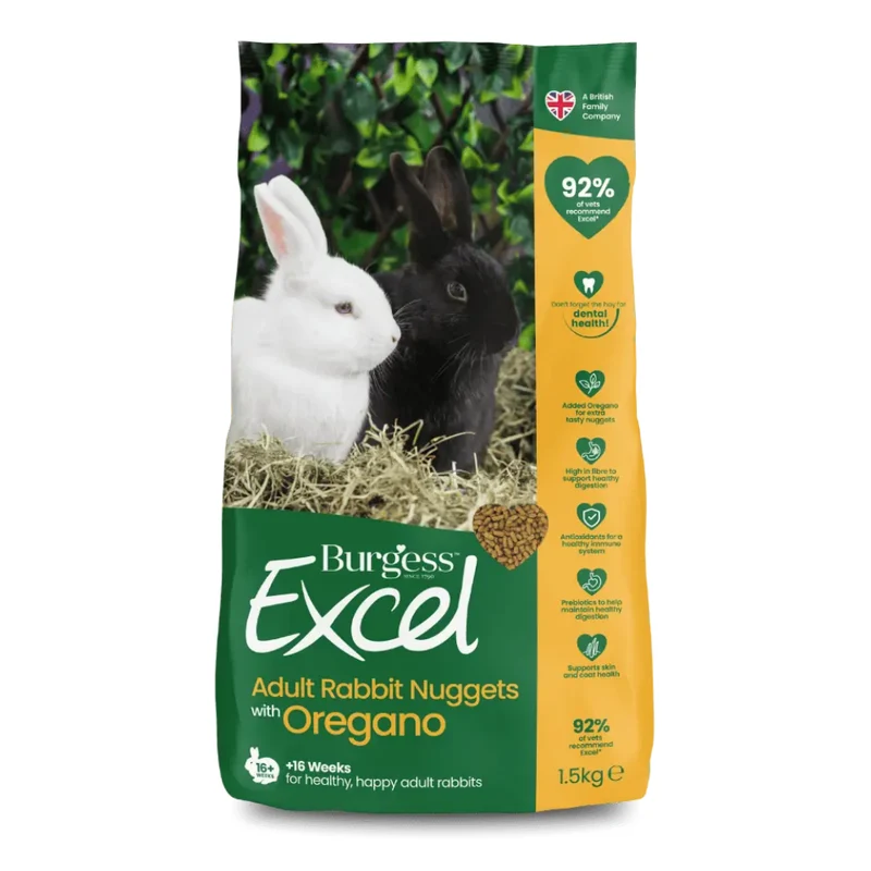 Burgess Excel Nuggets With Oregano For Adult Rabbit 1.5KG