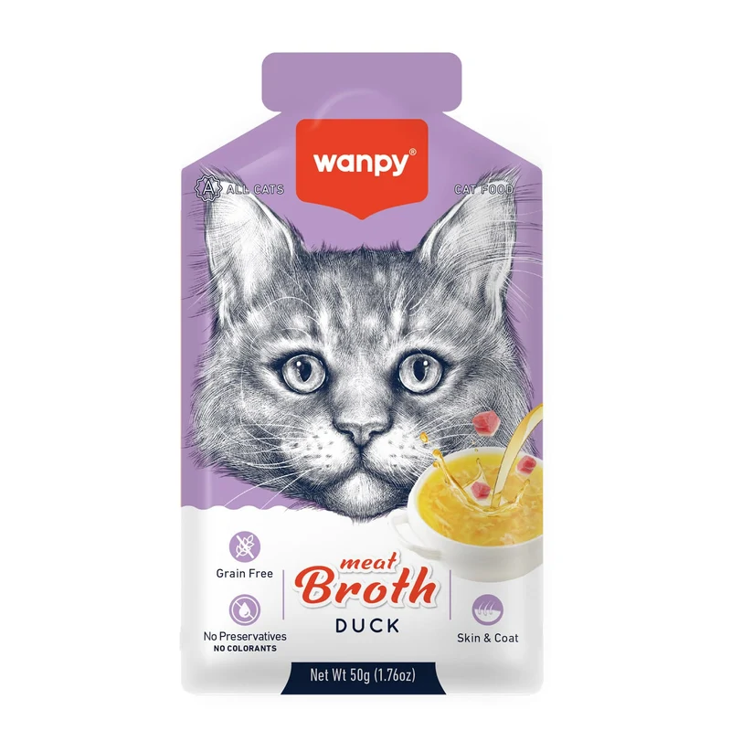 Wanpy Meat Broth Duck for Cats 50g