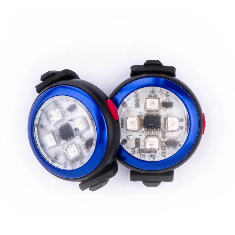 Curli Luumi Dog Safety Rechargeable LED Light 6Hours Blue - Pack of 2
