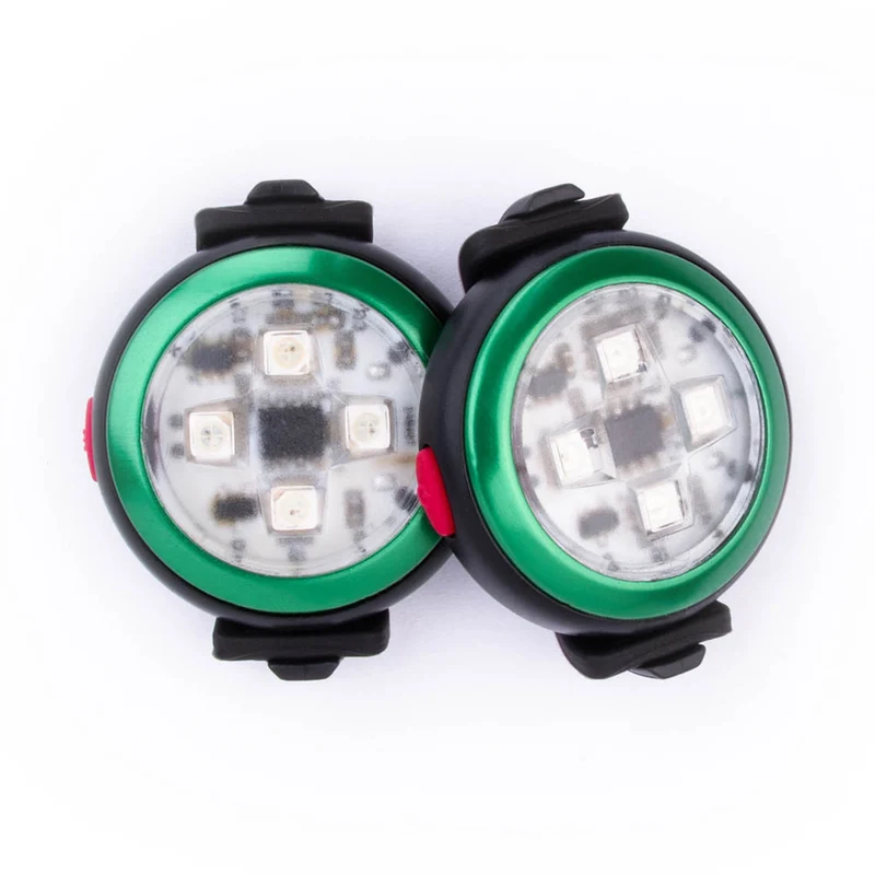 Curli Luumi Dog Safety Rechargeable LED Light 6 Hours Green - Pack of 2