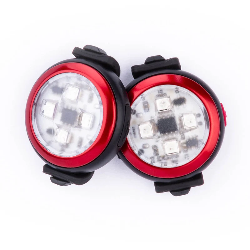 Curli Luumi Dog Safety Rechargeable LED Light 6Hours Red - Pack of 2