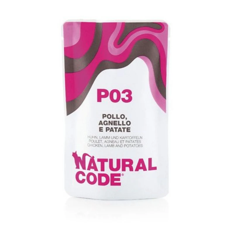Natural Code P03 Chicken Lamb & Potatoes Soft Jelly Wet Cat Food - 70G
