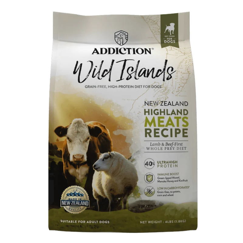 Addiction Wild Islands Highland Meats Lamb & Beef Grain-Free Ultra High Protein Dry Dog Food