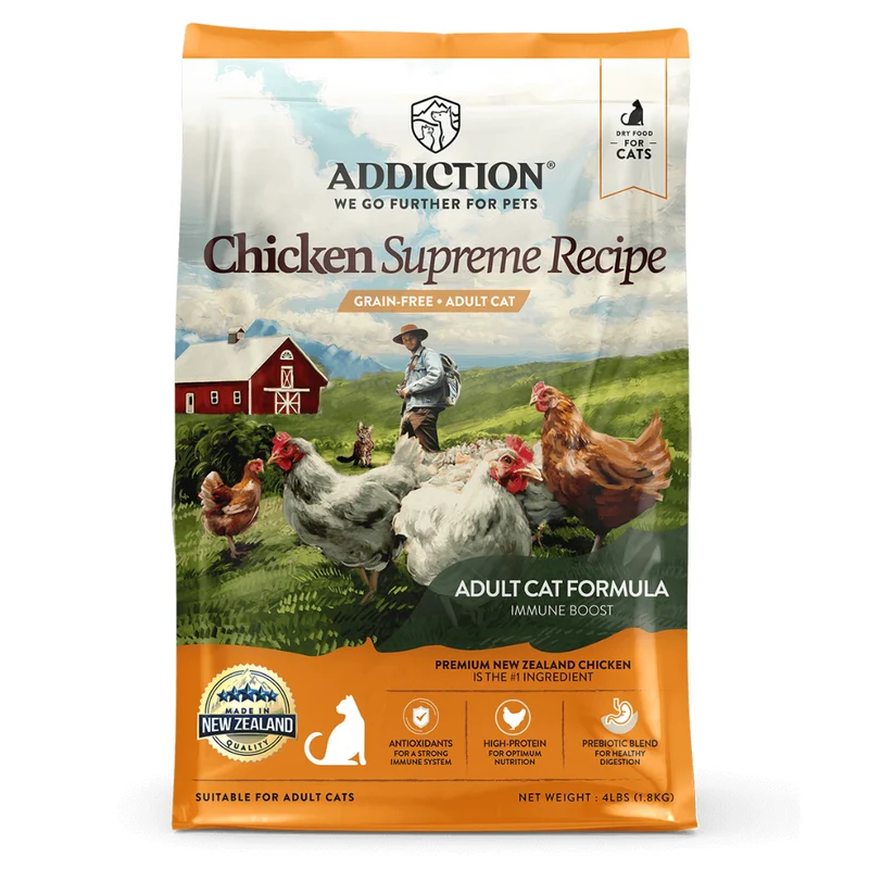 Addiction Chicken Supreme Recipe Grain-Free Ultra High Protein Adult Dry Cat Food