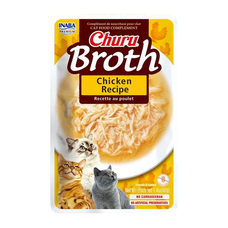 Inaba Churu Broth Chicken Recipe Wet Cat Foood 40G