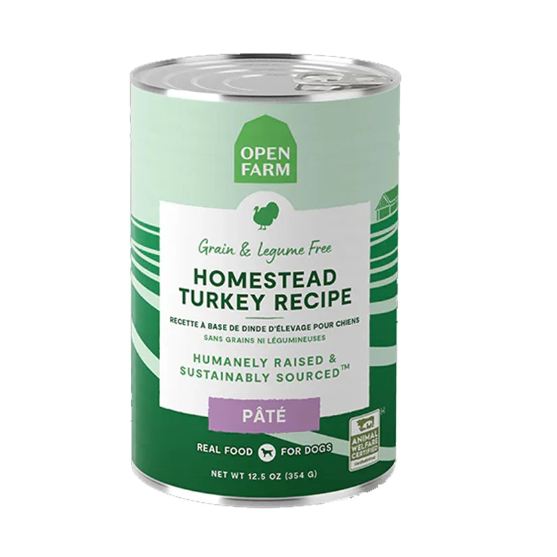 Open Farm Homestead Turkey Pate Adult Dog Wet Food 354G