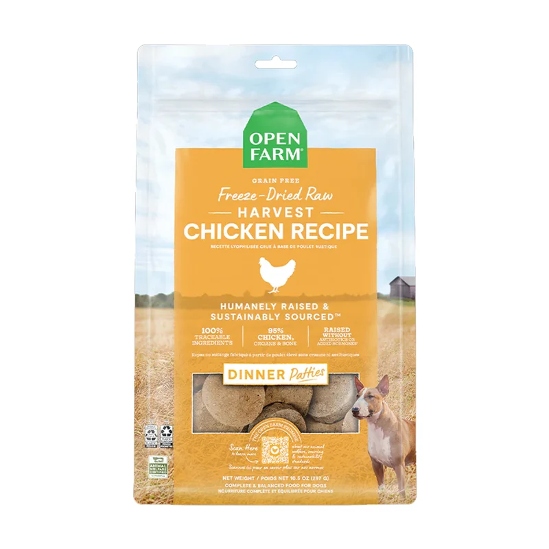 Open Farm Harvest Chicken Freeze Dried Raw Dog Food 297G
