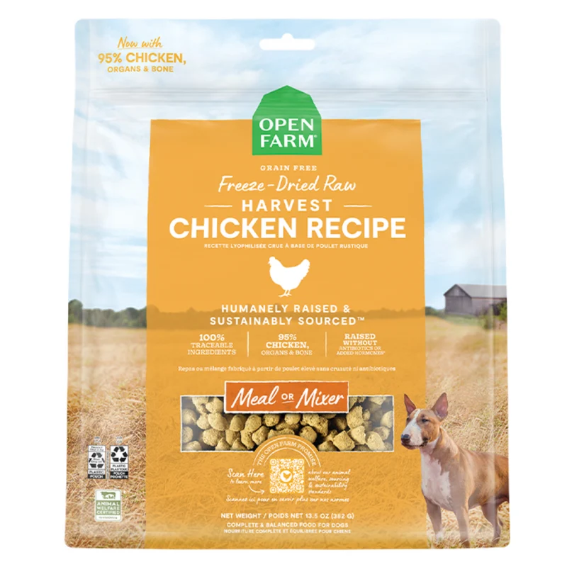 Open Farm Freeze Dried Harvest Chicken Recipe Dry Dog Food 99G