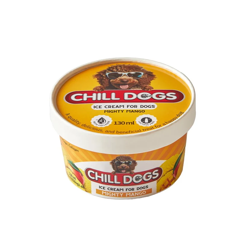 Chill Dogs Mighty Mango Cup Ice Cream Dog Treats 130ml