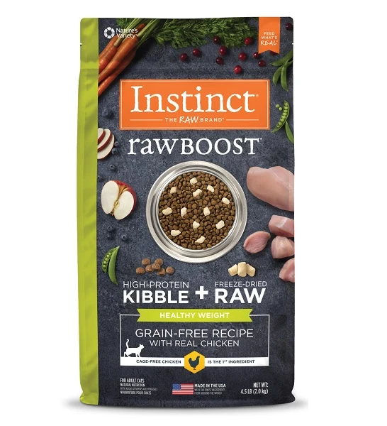 Instinct Raw Boost Healthy Weight Chicken Cat Dry Food 4.5lbs