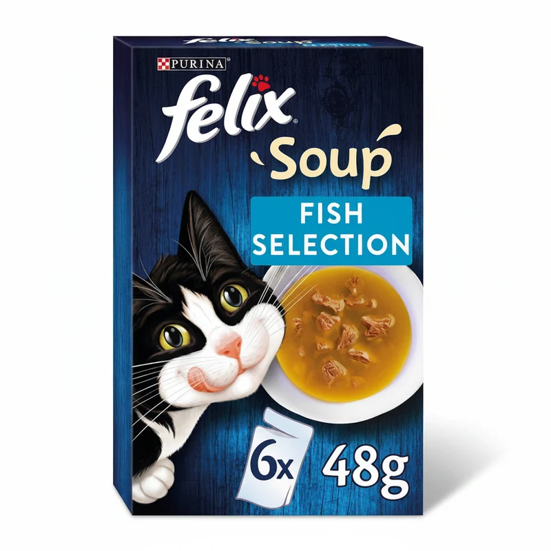PURINA Felix Soup Fish Selection 6x48g