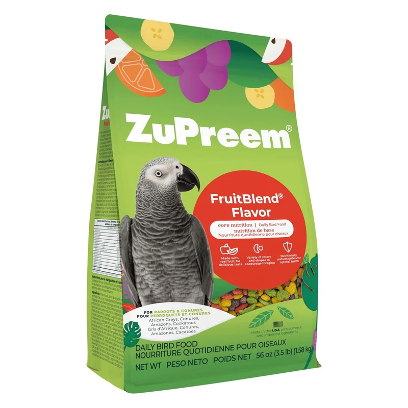 ZuPreem FruitBlend Medium and Large Parrot Food