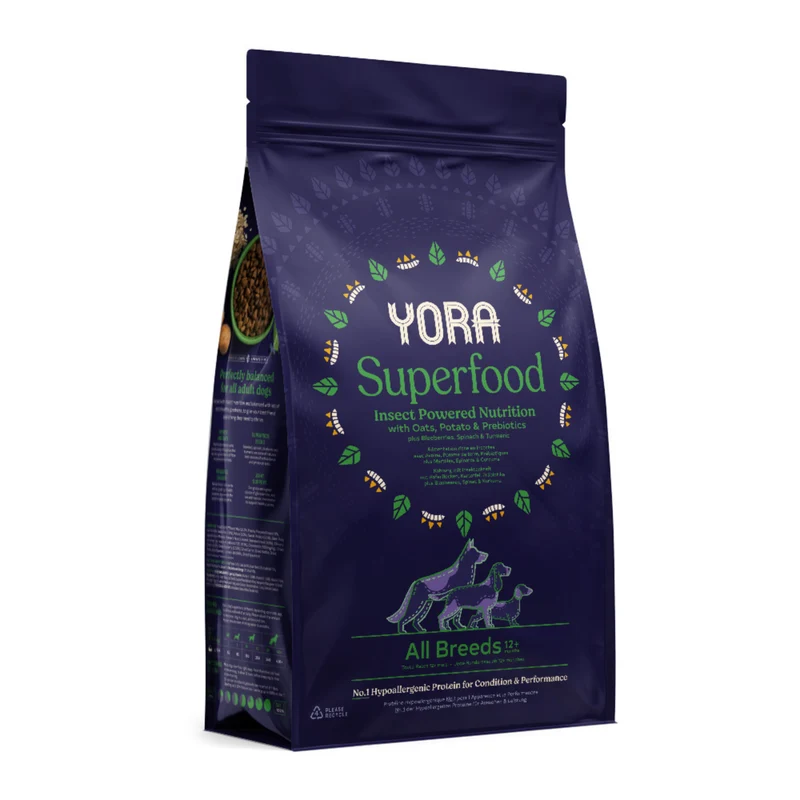 Yora Pet Foods Superfood Insect Protein All Breeds Adult Dry Dog Food