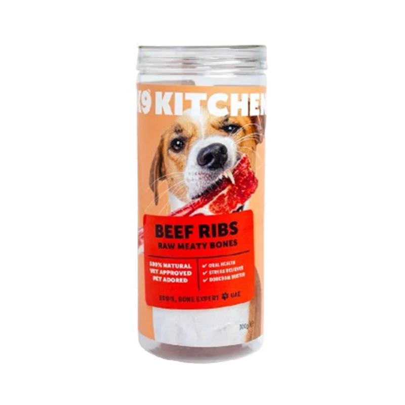 The K9 Kitchen Beef Ribs Dog Treats 300G