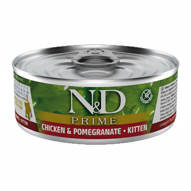 Farmina N&D Prime Chicken and Pomegranate Kitten Wet Cat Food 70G