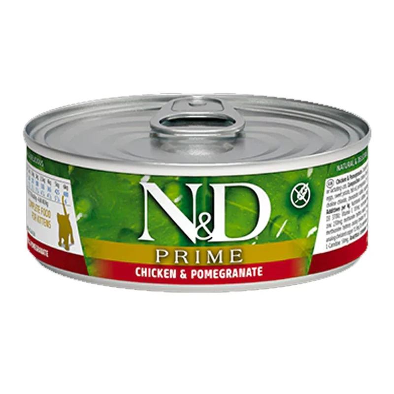 Farmina N&D Prime Chicken and Pomegranate Wet Cat Food 80G