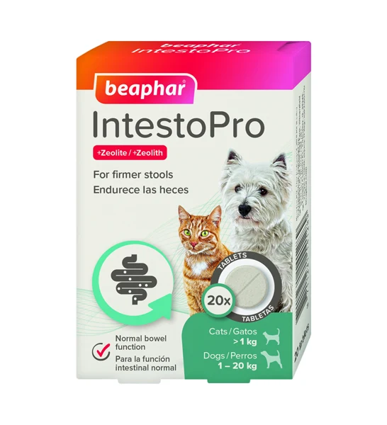 Beaphar Intestopro Anti Diarrhea Tablet for Small Dogs & Cats 20 tablets