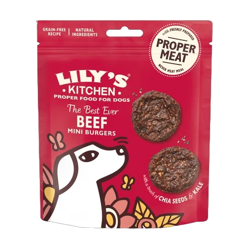 Lily's Kitchen The Best Ever Beef Mini Burgers Dog Treats 70G