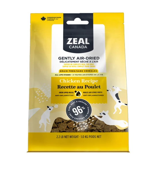 Zeal Air Dried Chicken Recipe Dry Dog Food 2.2lb