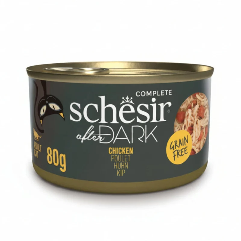Schesir After Dark Wholefood In Broth Chicken Wet Cat Food 80G