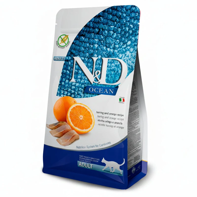 Farmina N&D Ocean Herring and Orange Adult Dry Cat Food