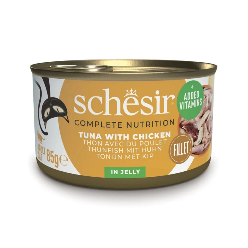Schesir Tuna & Chicken In Jelly Adult Wet Cat Food 85G